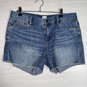 J.Crew brand denim shorts,distressed Or Raw Hem Sz 28